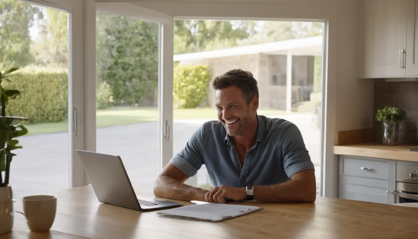 A homeowner reviewing a written garage door estimate near Hunters Creek Village